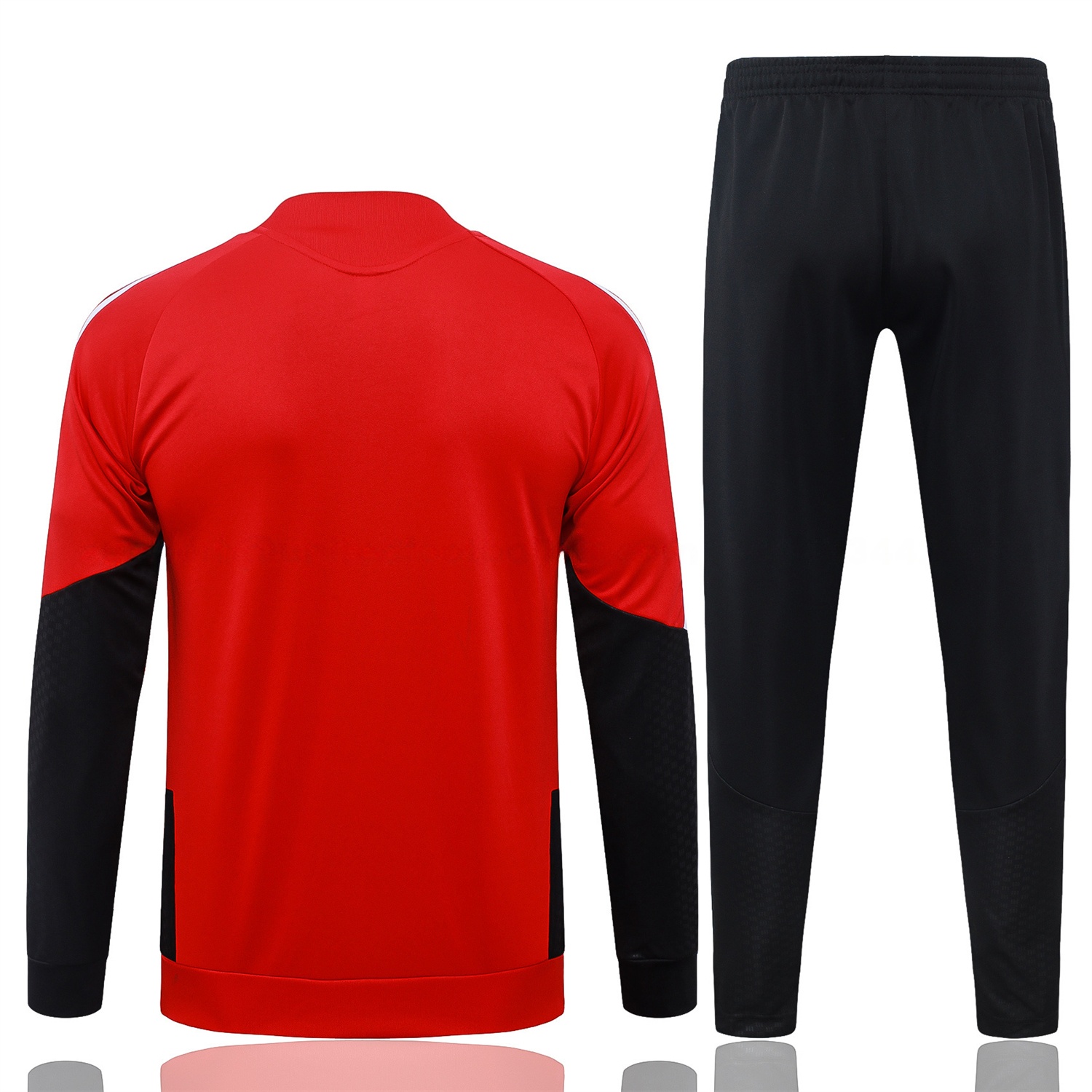 Arsenal 26-27 Jacket Training Tracksuit - Red Jackets & Black Pants - UnitedFutballJersey