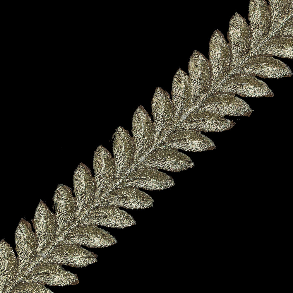 Metallic Gold Iron-on Leaf Trim - 1.25
