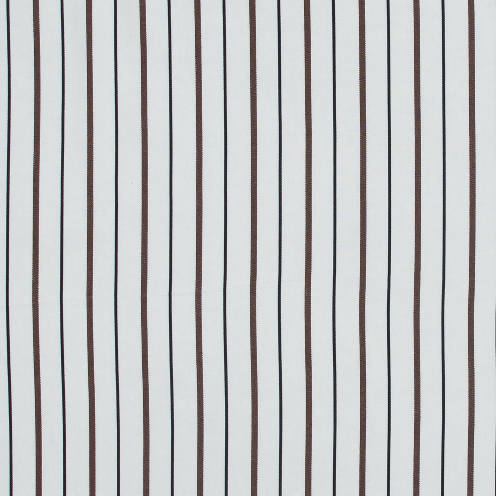 Brown, Black and White Striped Rayon Twill - Joann Fabrics