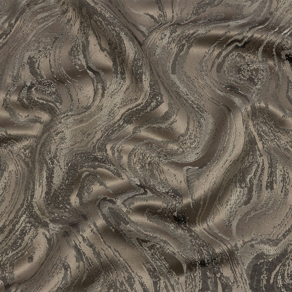 Metallic Drapery Jacquard - Fossil Metamorphic Swirls - British Imported - Joann Fabrics