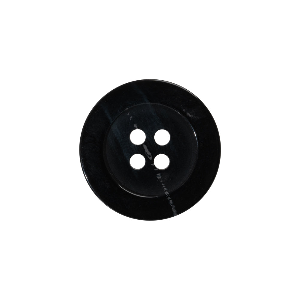 Plastic 4-Hole Button - 32L/20mm - Black and Gray Streaks - Joann Fabrics