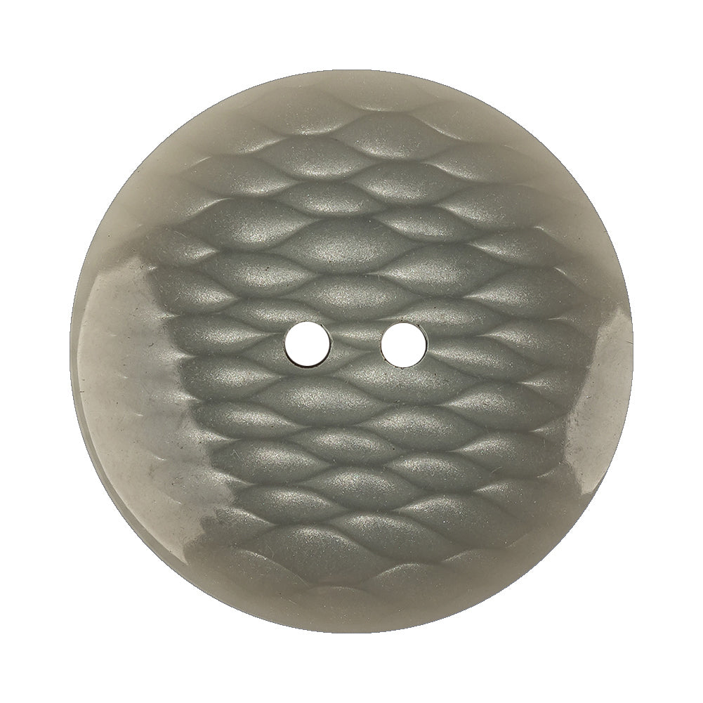 Plastic 2-Hole Button - 54L/34mm - Gray and White Fish Scales - Joann Fabrics