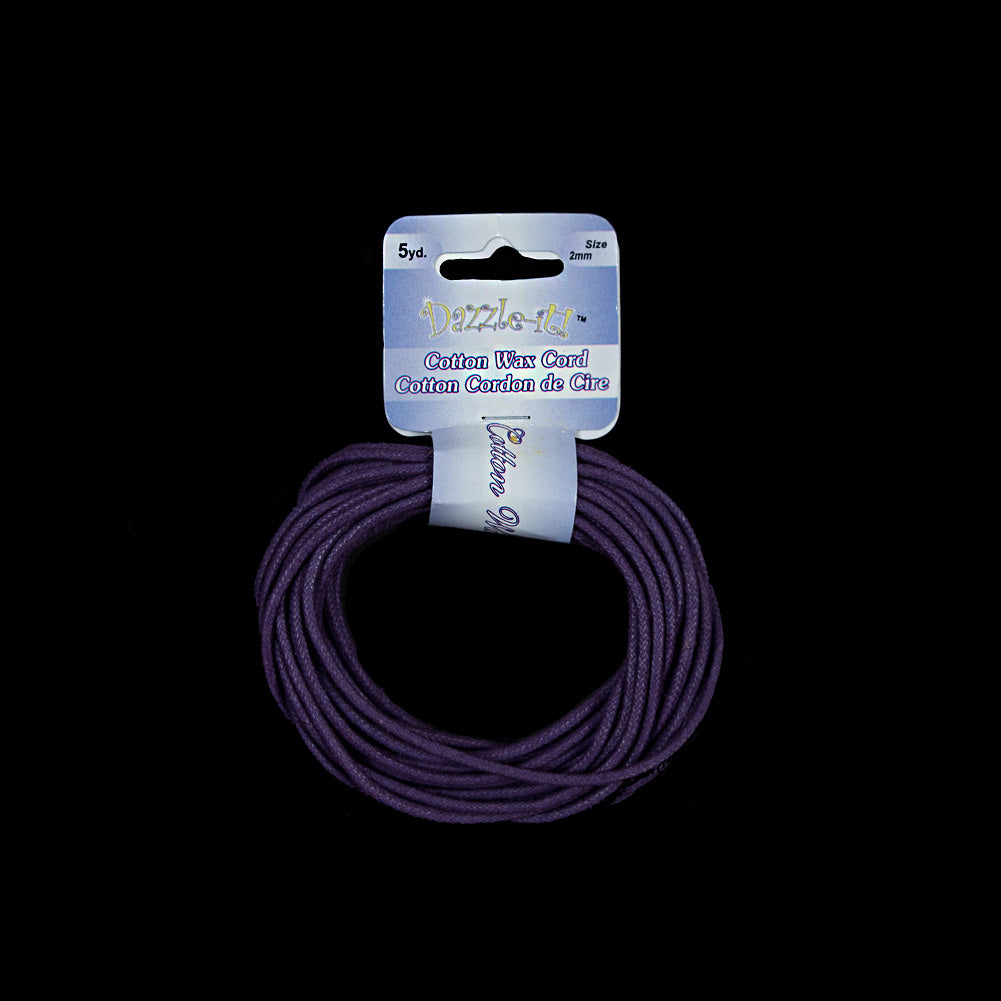 Dazzle-It Wineberry Cotton Wax Cord - 2mm - Joann Fabrics