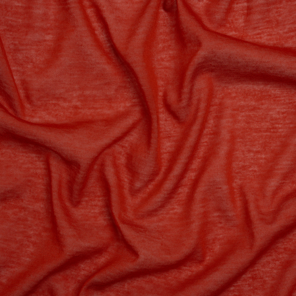 Featherweight Rayon Jersey - Warm Red - Designer Deadstock - Joann Fabrics