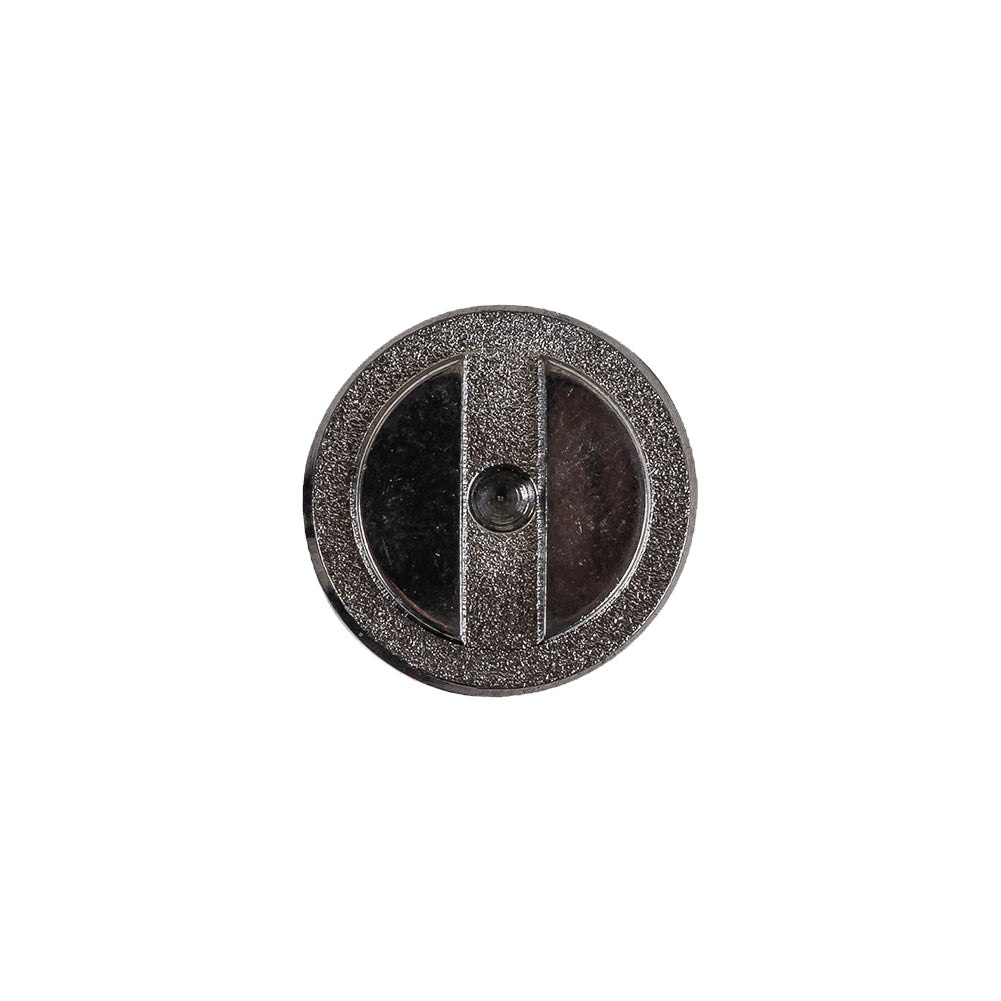 Gunmetal Gray Metallic Screw Head Shank Back Plastic Button - 24L/15mm - Joann Fabrics