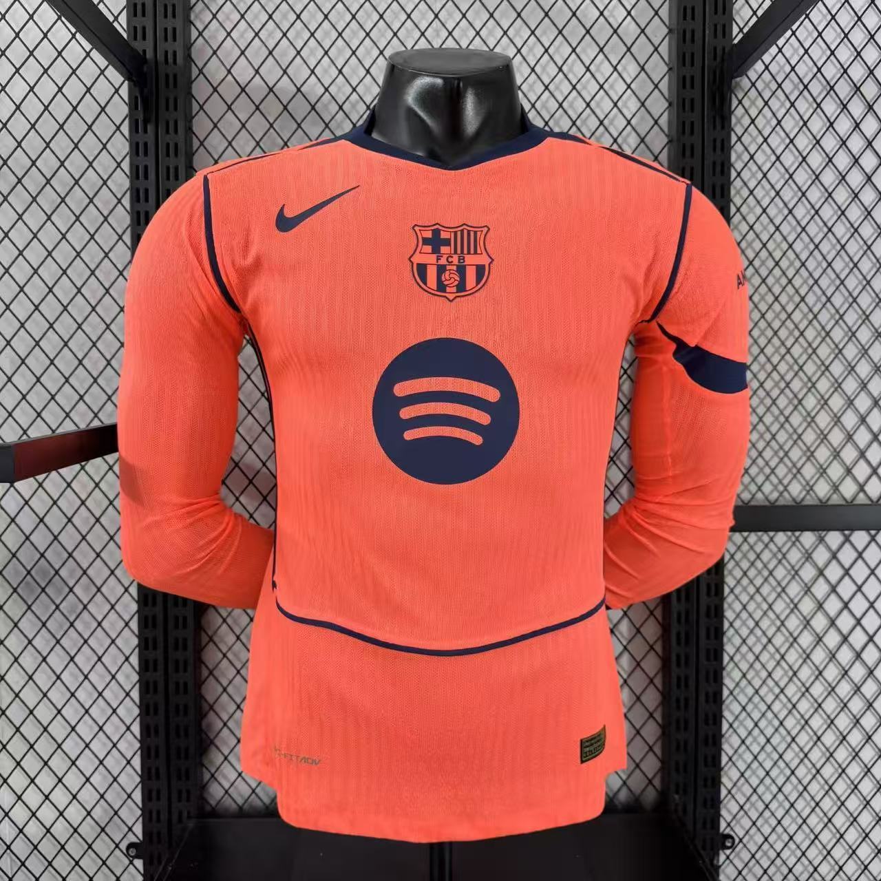2025/2026 Long Sleeve Player Version Barcelona Third Away Football Jersey 1:1 Thai quality
