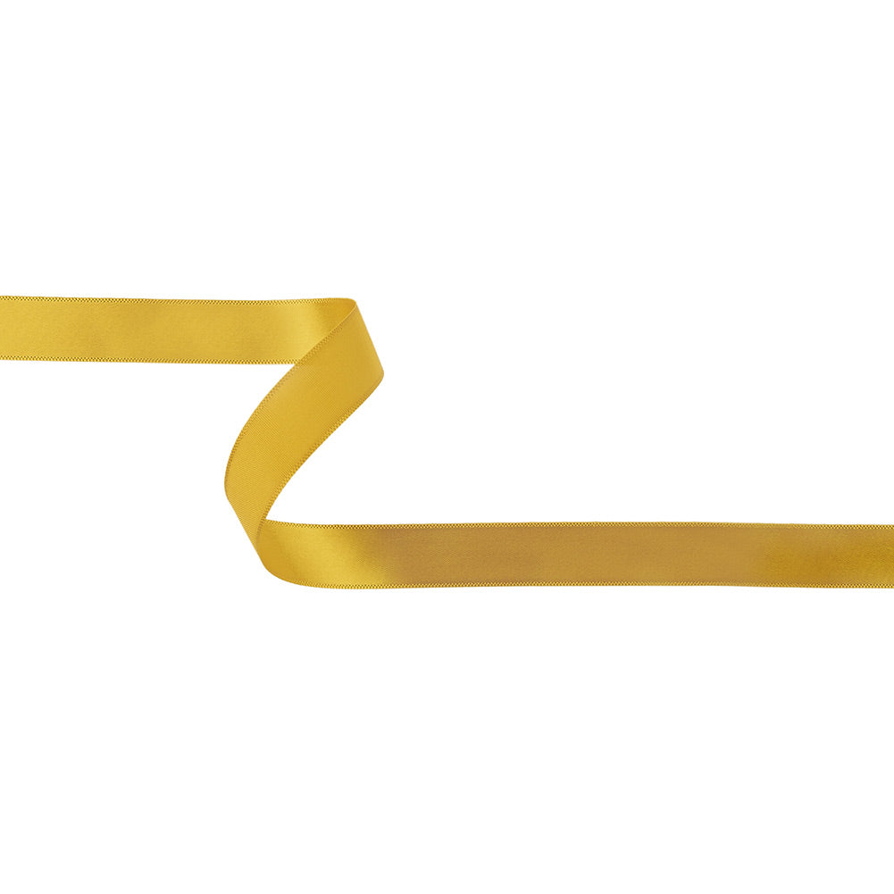 Amber Single Faced Satin Ribbon - 0.625