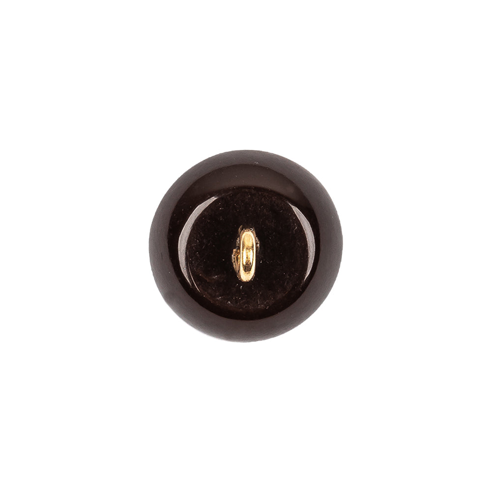 Brown Abstract Swirl Glass and Metal Shank Back Button - 24L/15mm - Joann Fabrics