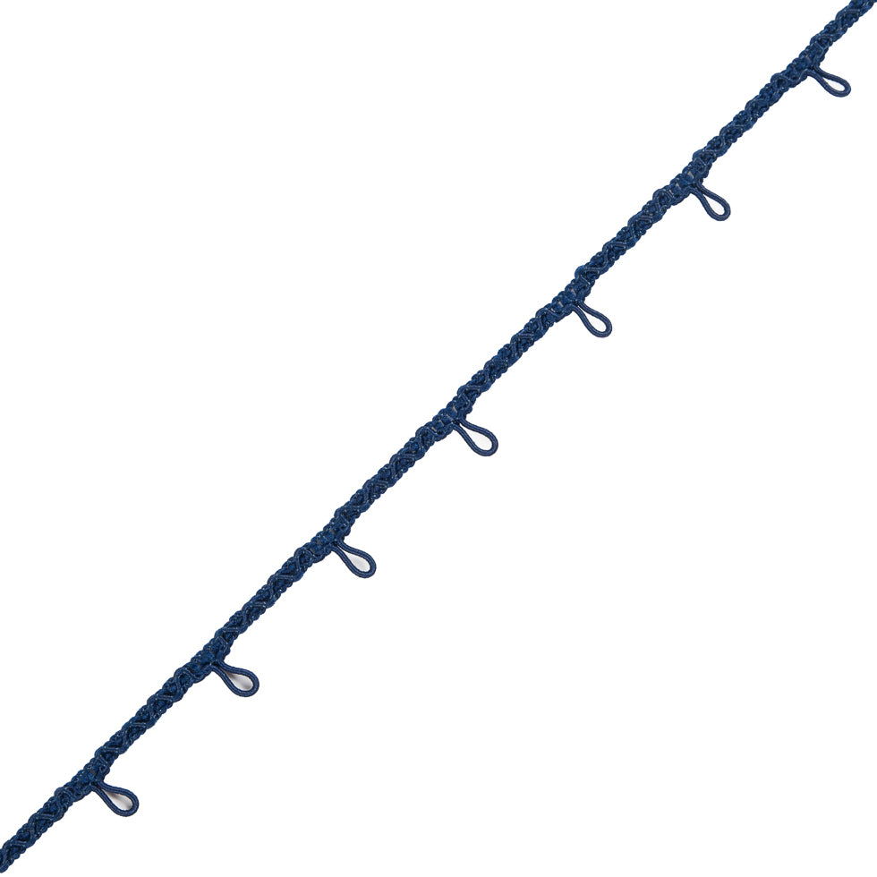 Blue Button Loop Braid - 0.625