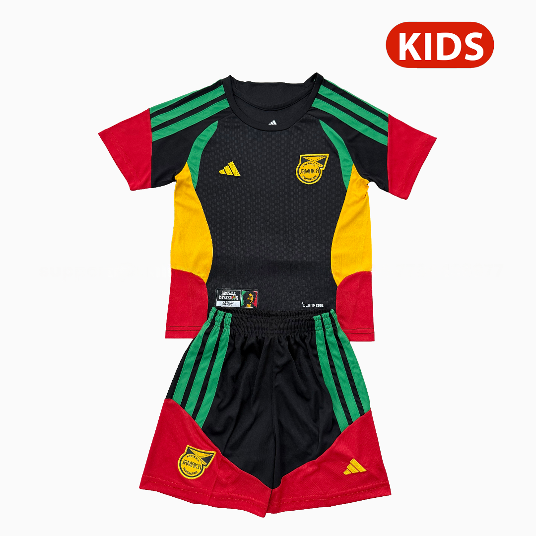 Jamaica 2026 Black Training Kids Kit - UnitedFutballJersey