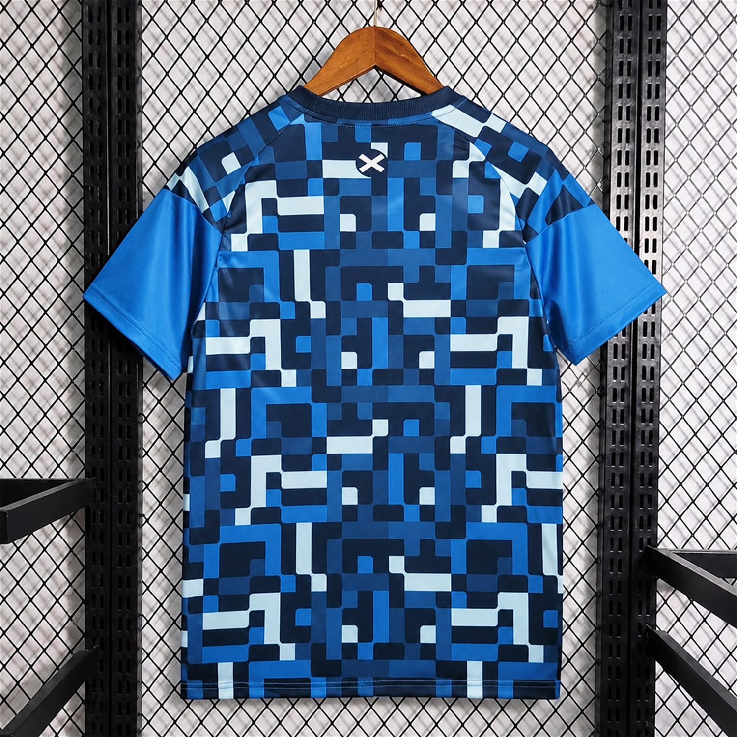 S-c-o.t l.a-n.d 2026 Blue-tone Pixel Grid Pre-Match Jersey - Fans Version - UnitedFutballJersey