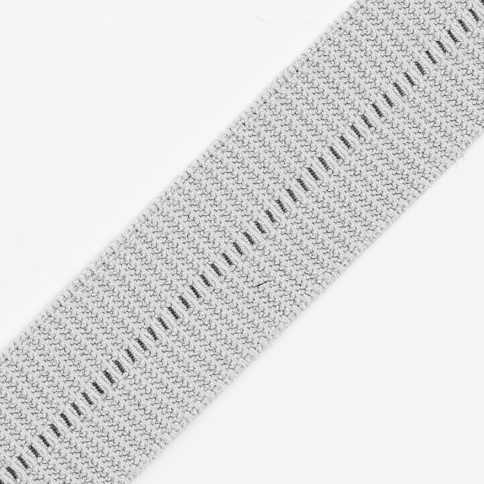 Gray Stretch Fold Over Grosgrain - 0.625