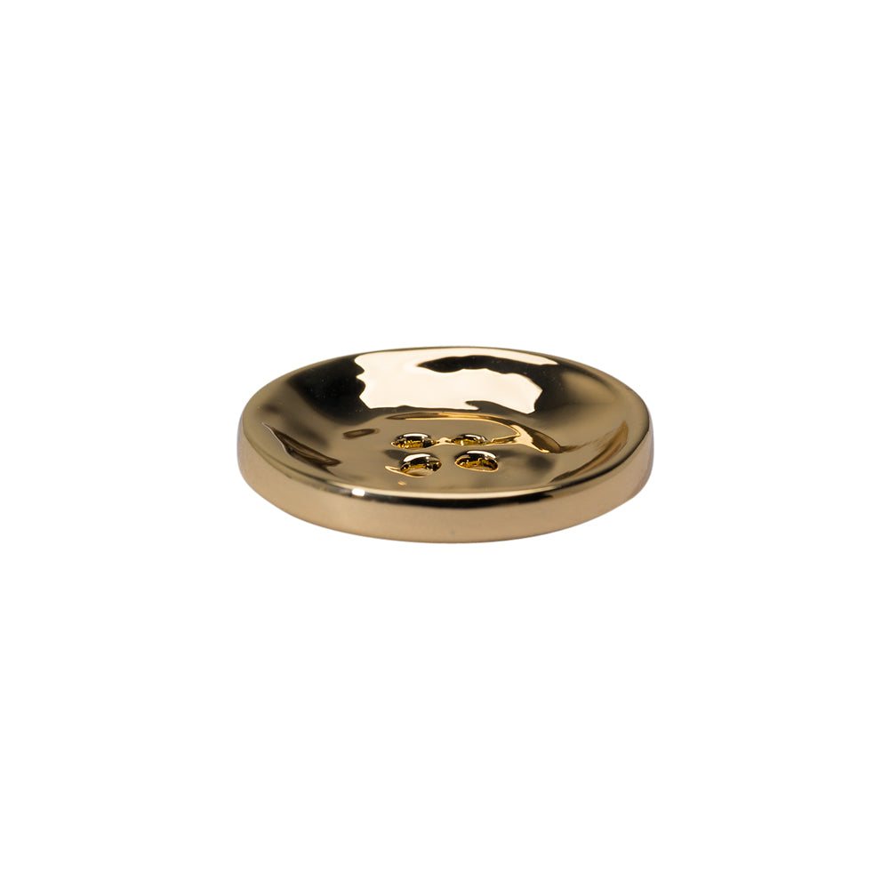Organic Textured Metal Four-Hole Button - 32L/20mm - Gold - Joann Fabrics