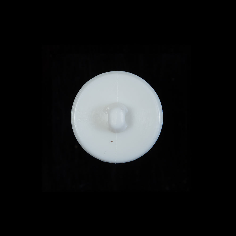 Italian White Beveled Shank Back Button - 24L/15mm - Joann Fabrics