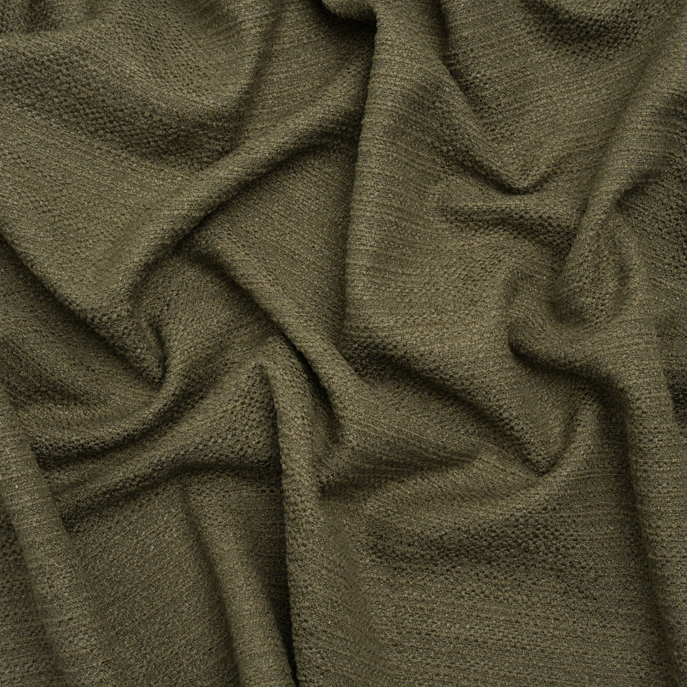 Textured Recycled Polyester Woven - Moss Boucle Stripes - British Imported - Joann Fabrics