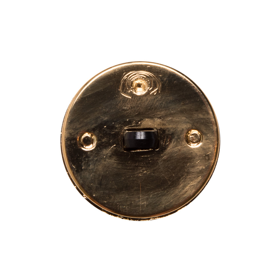 Italian Gold/Black Shank Back Button - 36L/23mm - Joann Fabrics
