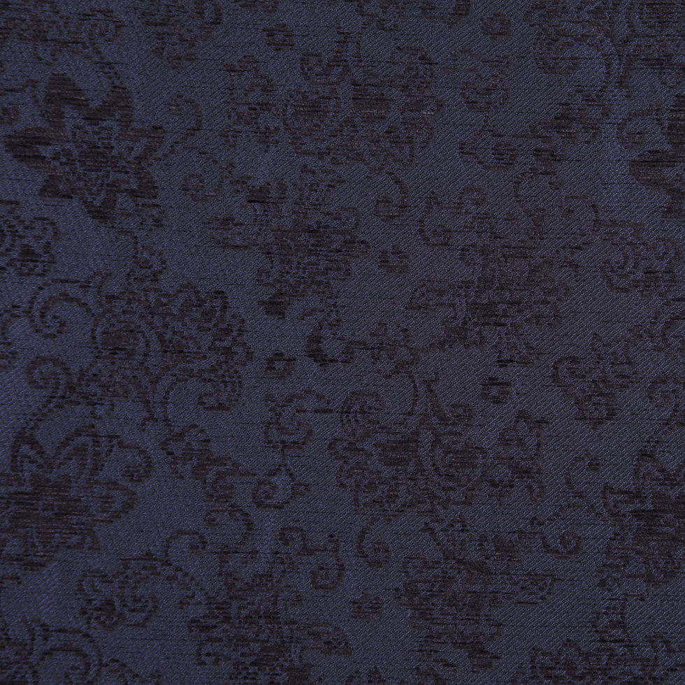 Italian Dark Navy Floral Rayon and Polyester Chenille - Joann Fabrics