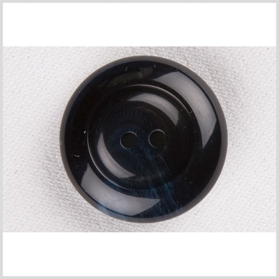 Plastic 2-Hole Button - 36L/23mm - Glossy Navy Blue Swirls - Joann Fabrics
