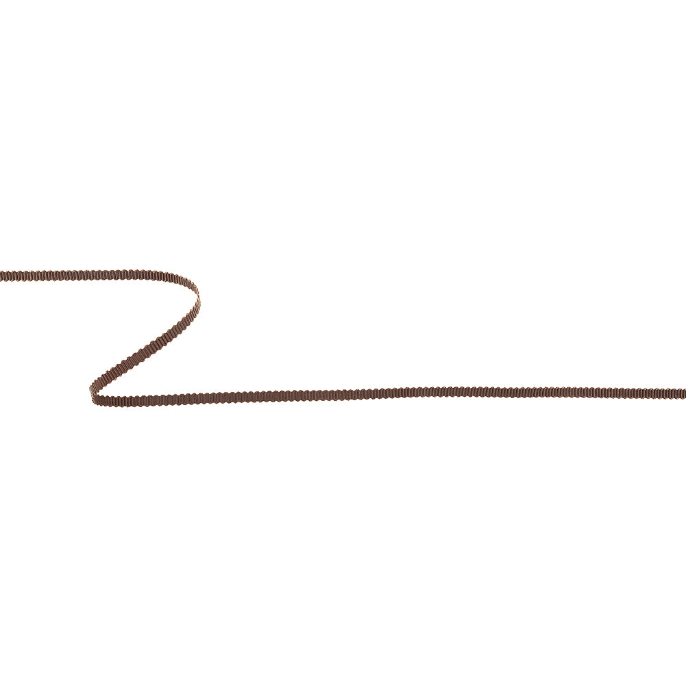 Deep Brown Petersham Grosgrain Ribbon - 0.125