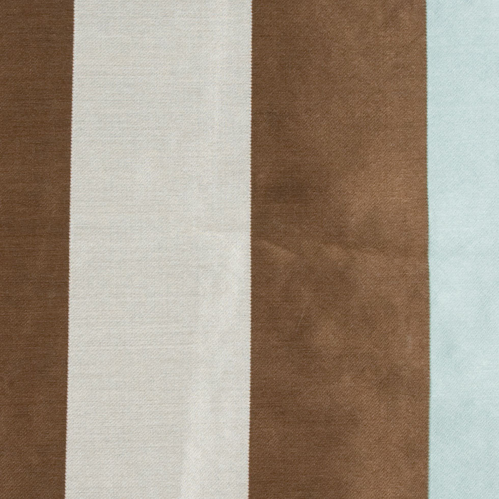 Silver/Chocolate/Silver Blue Stripes Woven - Joann Fabrics
