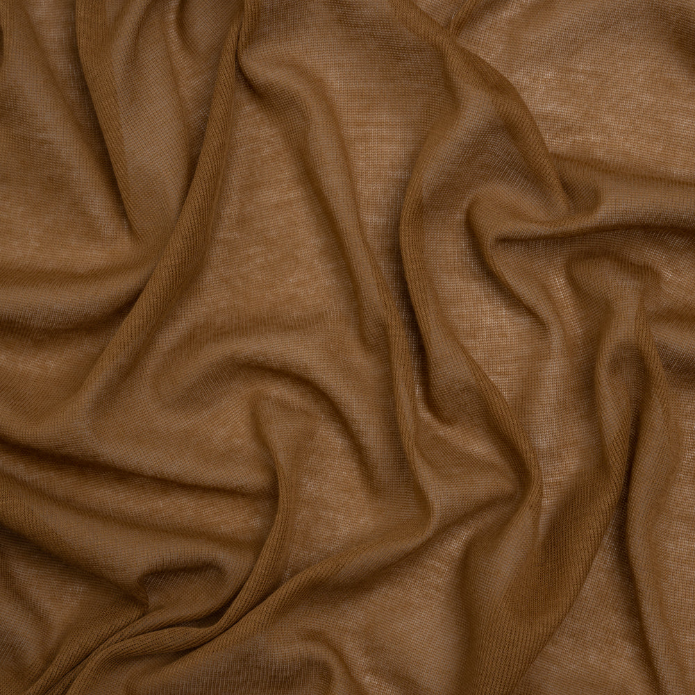 Lightweight Cotton Interlock Knit - Brown Sugar - Designer Deadstock - Joann Fabrics