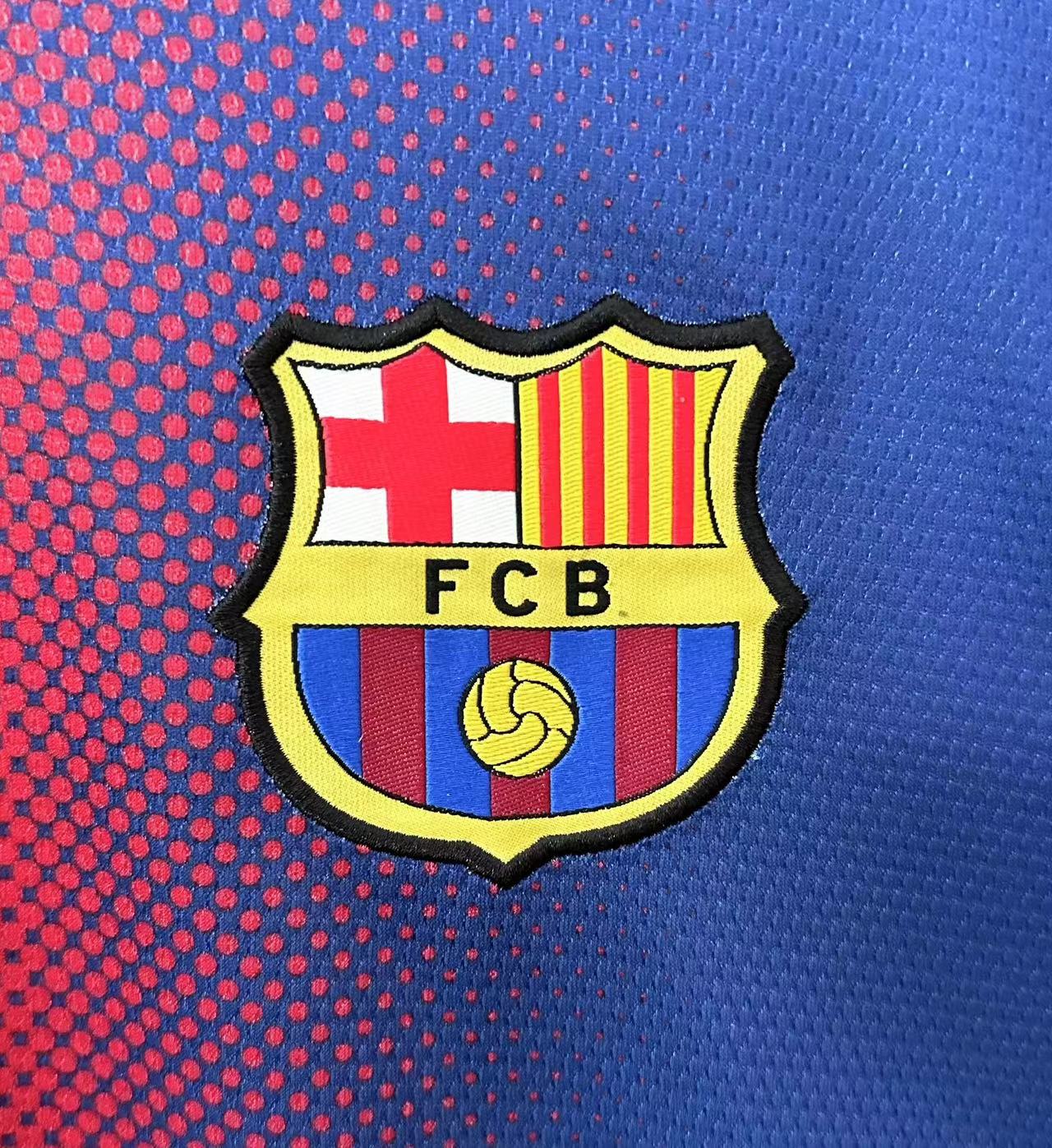 2012/2013 Retro Long Sleeve Barcelona Home Football Shirt 1:1 Thai Quality