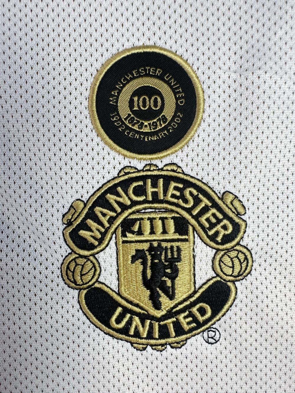 2001-2002 Retro Manchester United Double-sided Centennial Edition Football Shirt 1:1 Thai Quality
