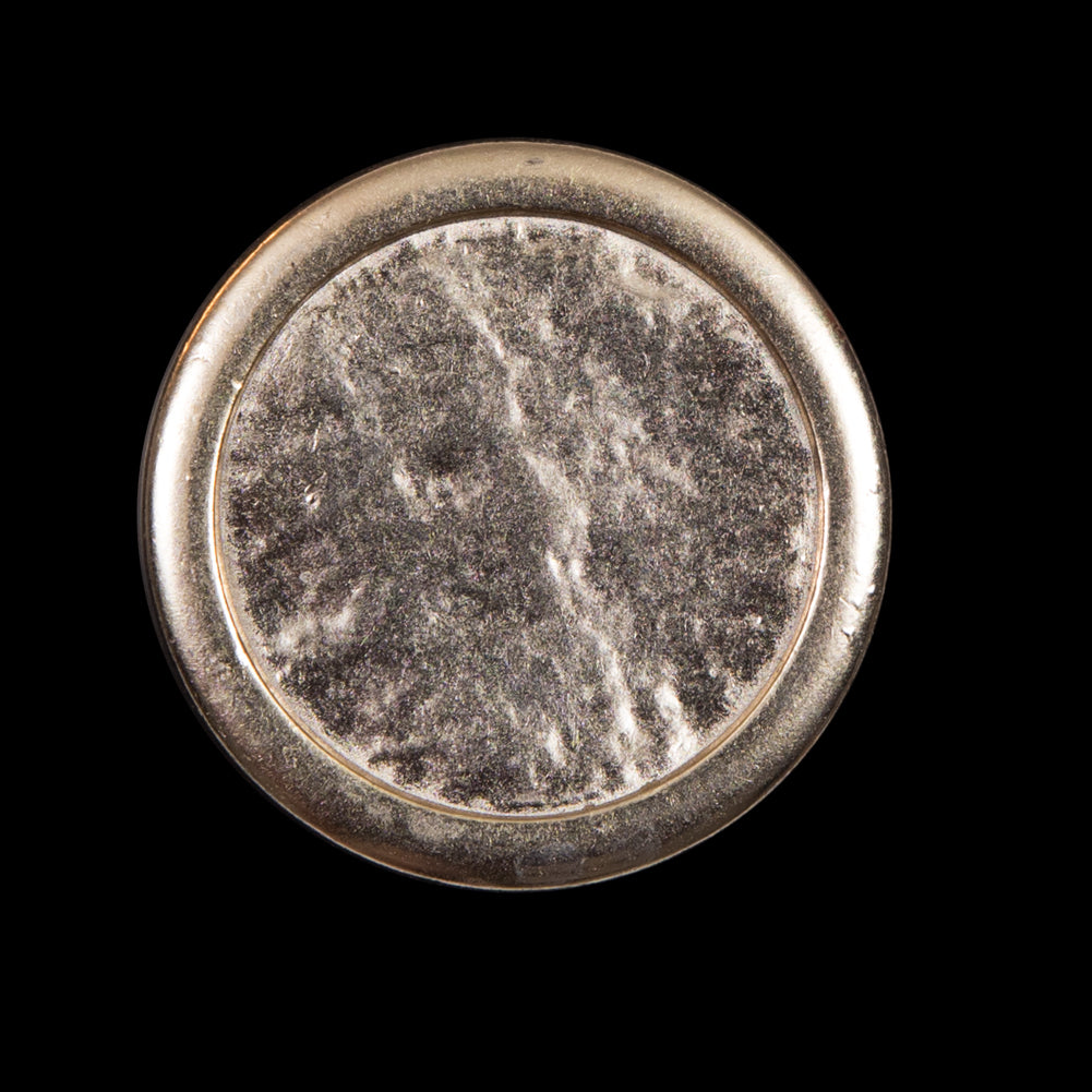 Italian Gold Hammerred Metal Shank Back Button - 44L/28MM - Joann Fabrics