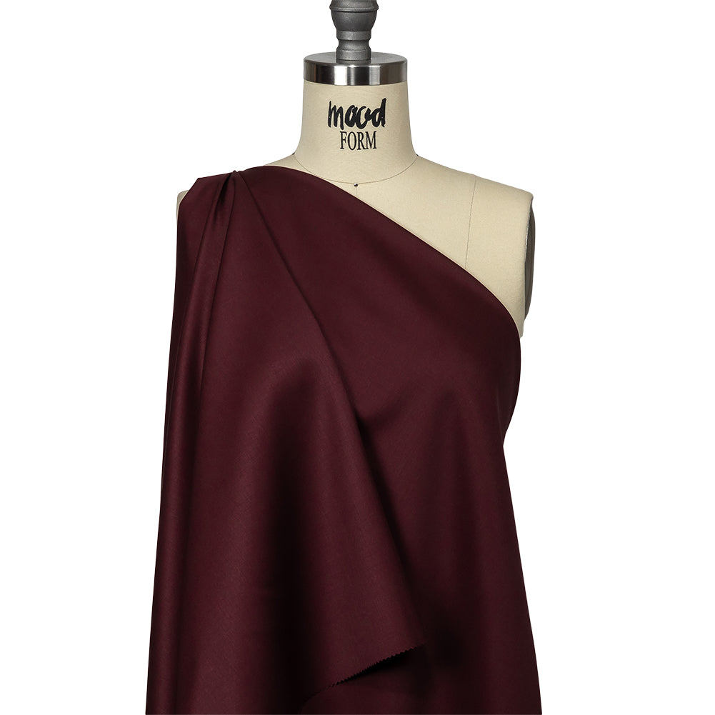 Super 120 Merino Wool Suiting - Burgundy - Finn Collection - Joann Fabrics
