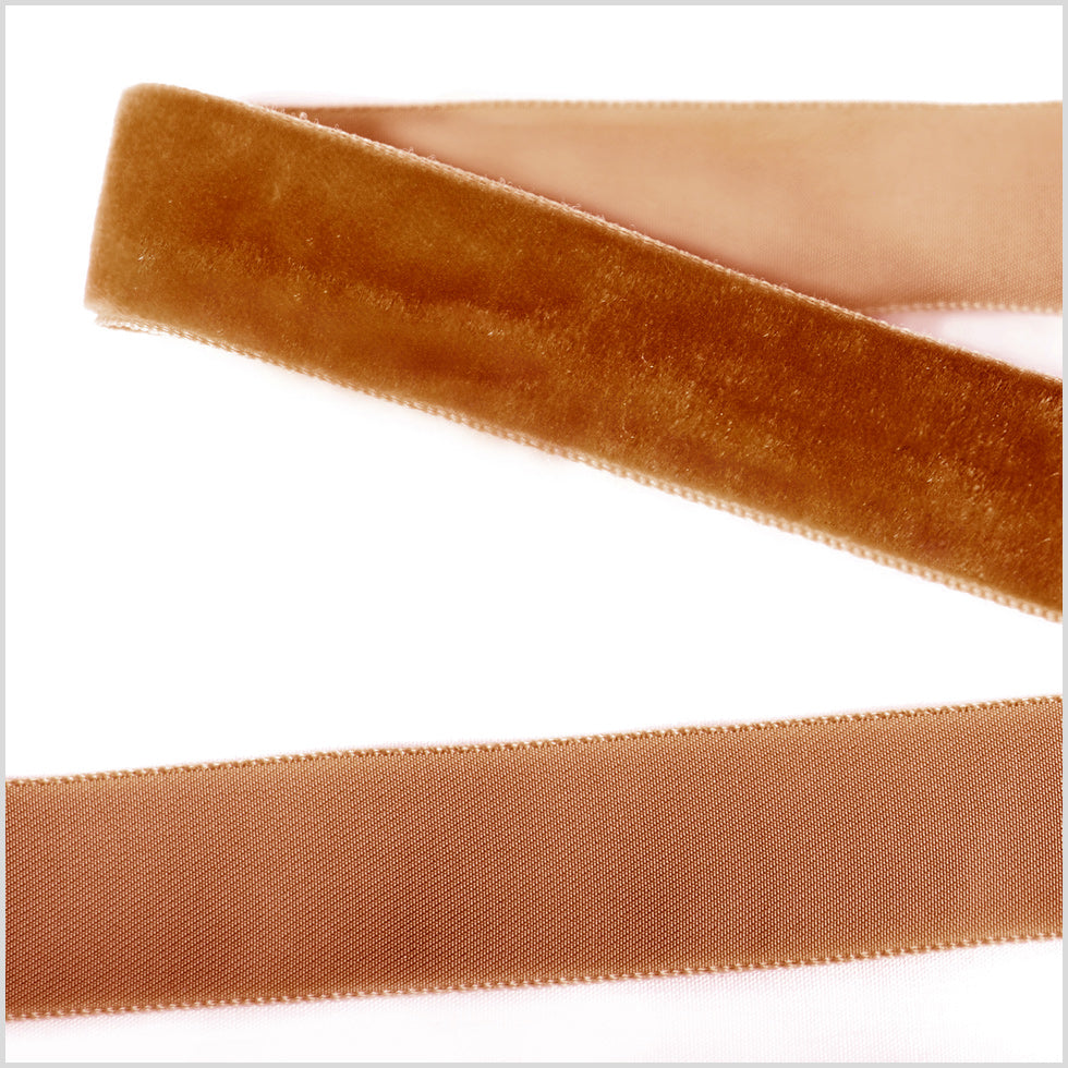Single Faced Velvet Ribbon Made in Italy - 7/8