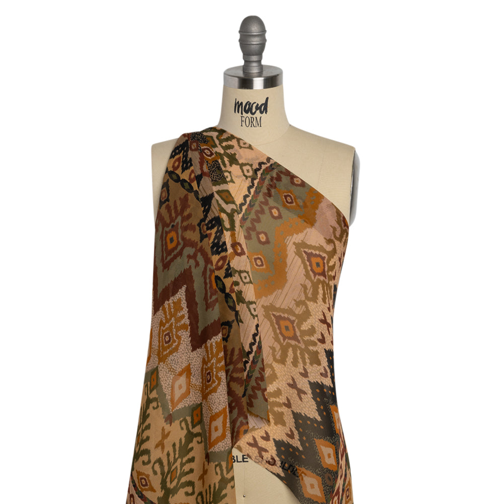 Mood Exclusive Ochre Land and Sky Viscose Chiffon - Joann Fabrics