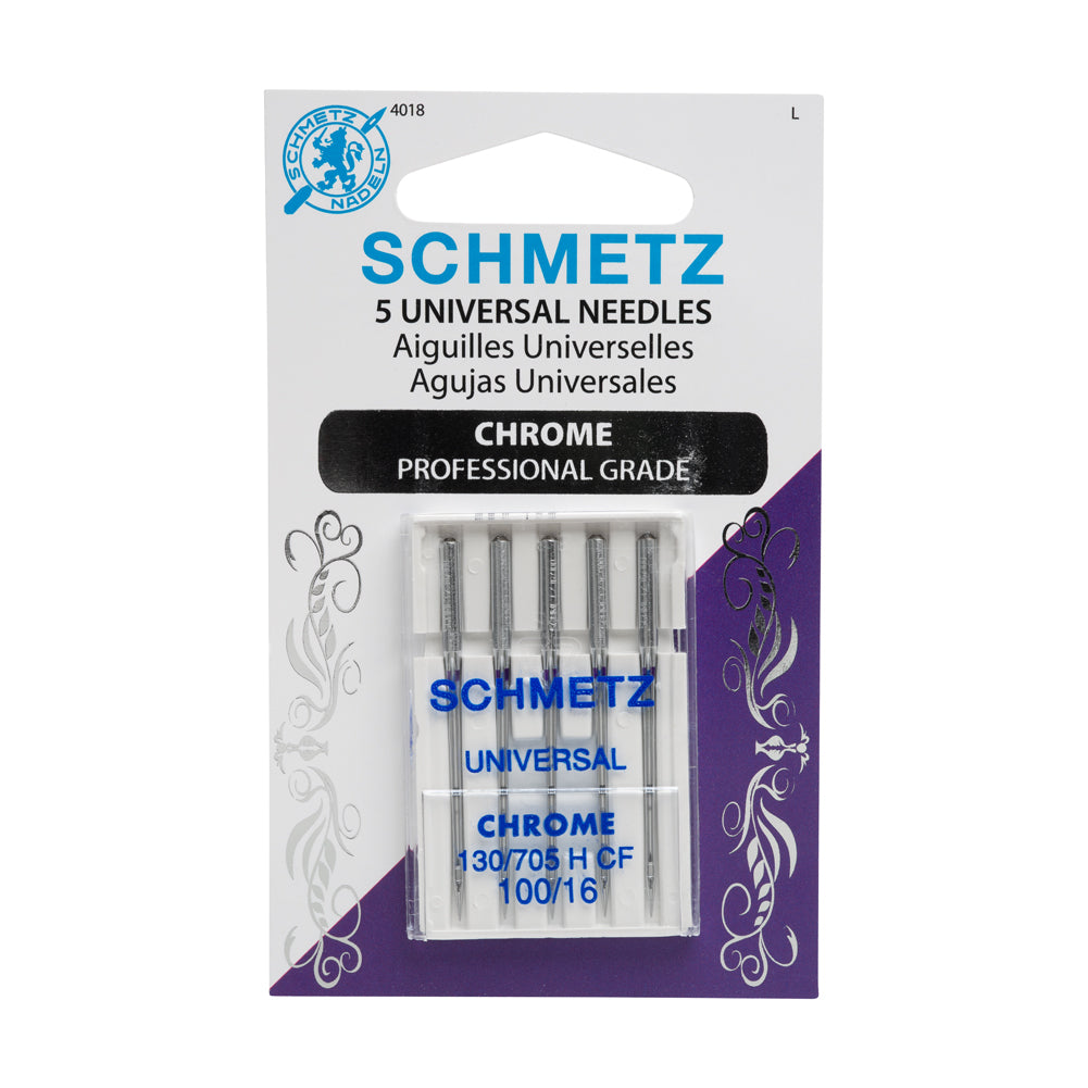 Schmetz Chrome Universal Machine Needles - 100/16 - 5 ct - Joann Fabrics