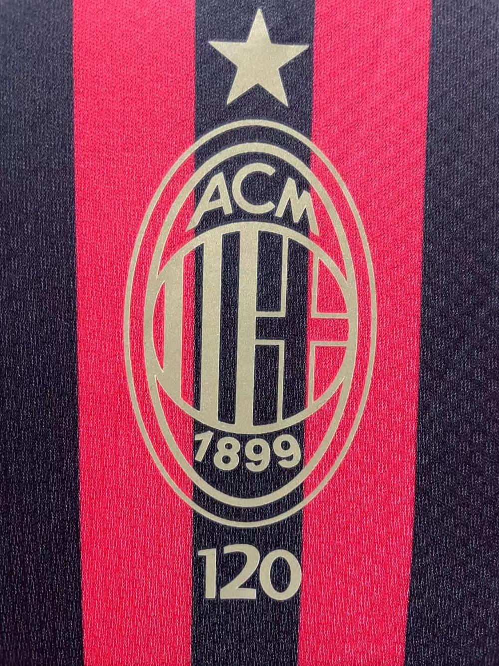 Retro AC Milan 120th Anniversary Edition Football Shirt 1:1 Thai Quality