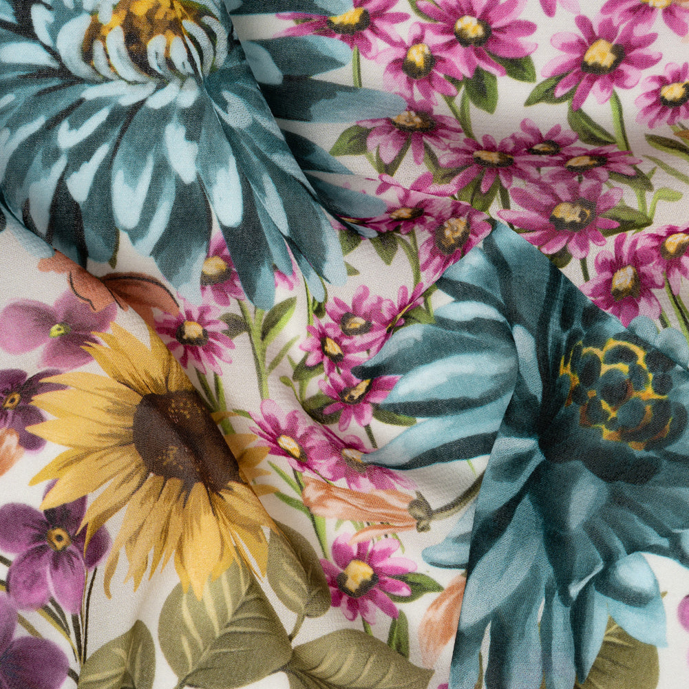 Mood Exclusive White Sightly Saunters Viscose Georgette - Joann Fabrics