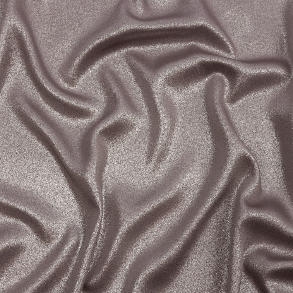 Ultra-Smooth Polyester Georgette with Foiling - Taupe and Silver - Valeria Collection - Joann Fabrics