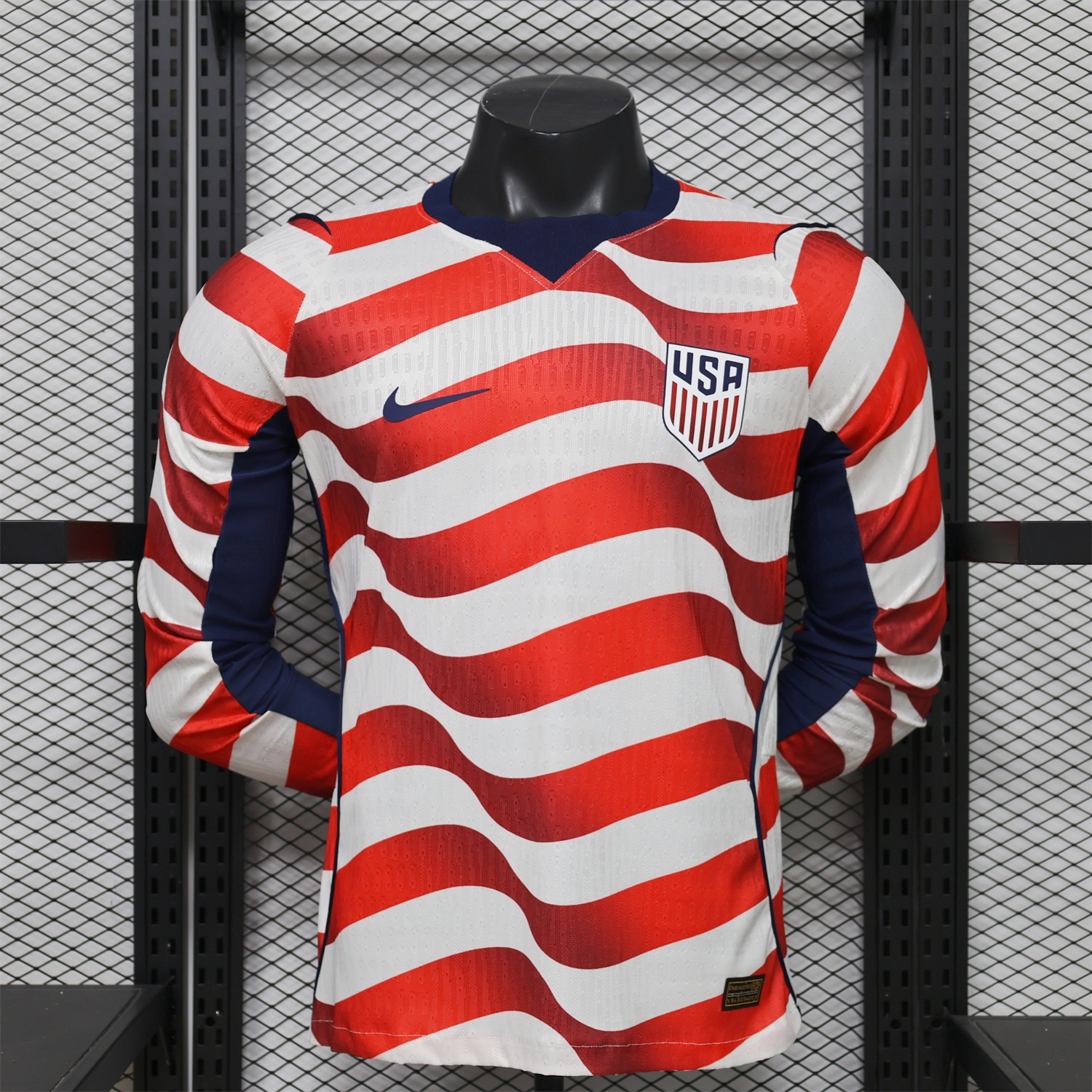 【Back Blank】United States USA 2026 Home Long Sleeves Jersey - Player Version - UnitedFutballJersey