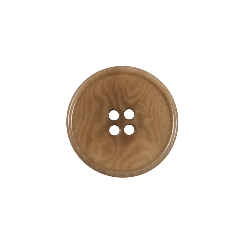 Dark Tan Horn 4-Hole Button - 30L/19mm - Joann Fabrics