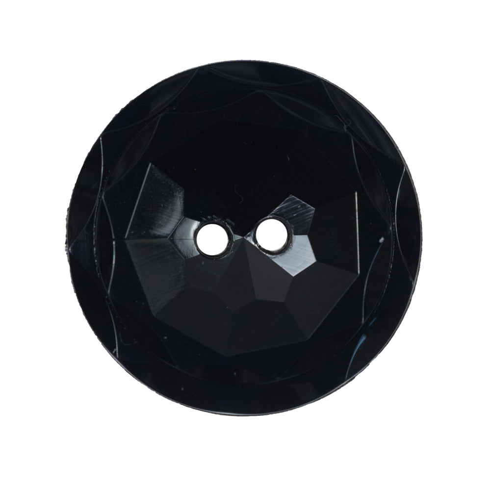 Italian Black 2-Hole Plastic Button - 44L/28mm - Joann Fabrics