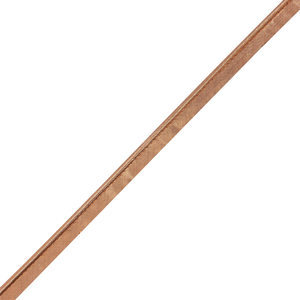 Italian Copper Metallic Piping with Lip - 0.625