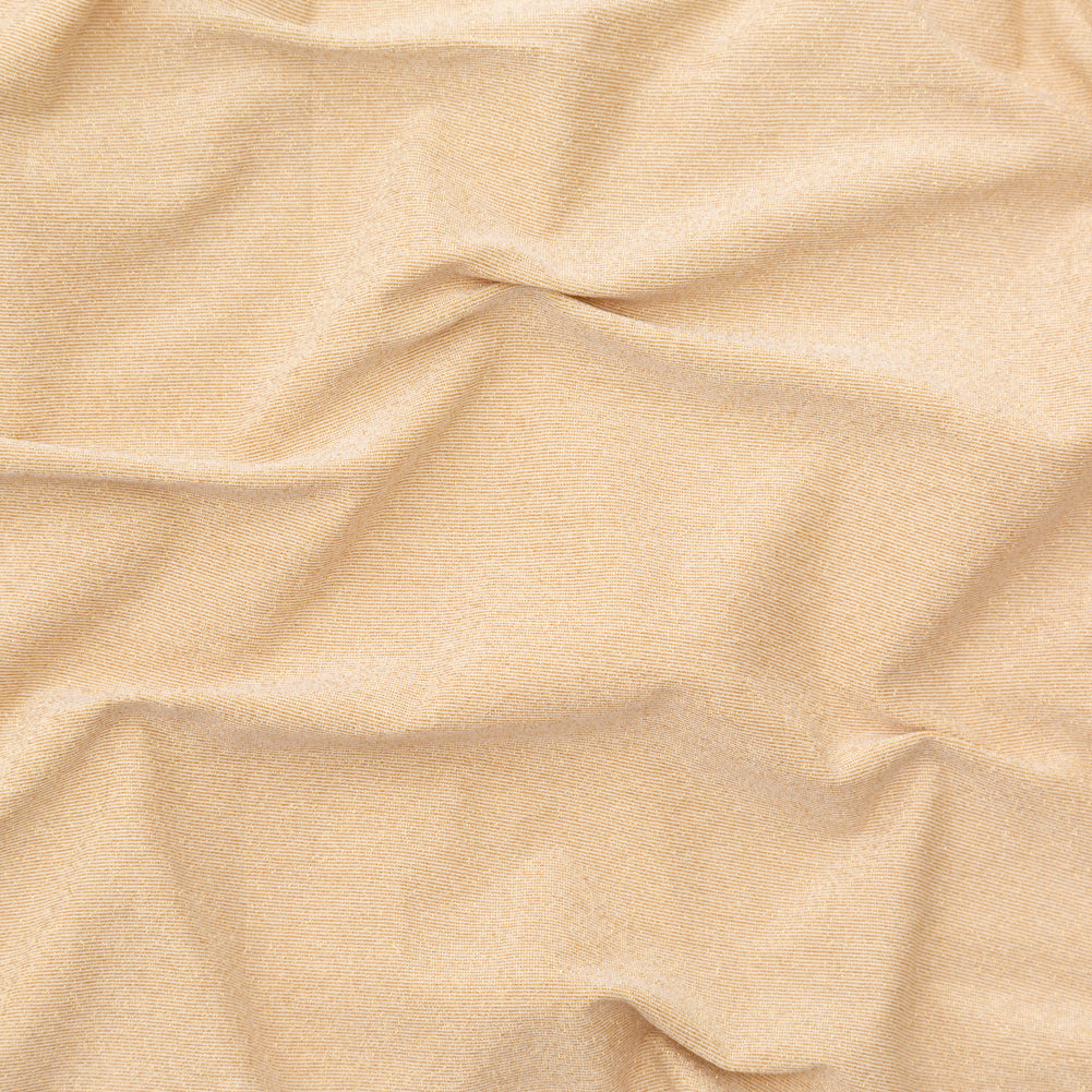 Italian Metallic Gold and White Hairline Striped Stretch Knit - Joann Fabrics