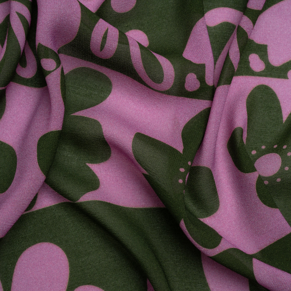 Mood Exclusive Purple Dreams and Doodles Viscose Georgette - Joann Fabrics