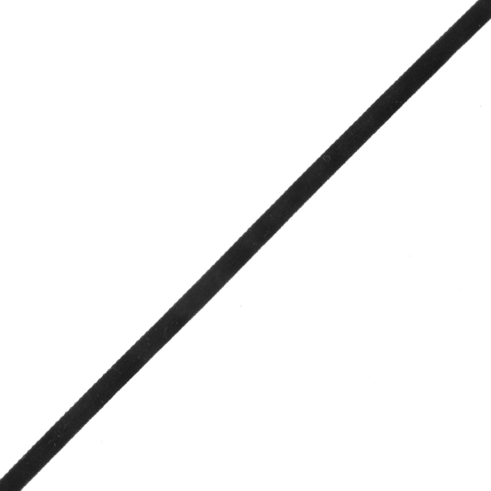 Black Double Face Velvet Ribbon - 1/8