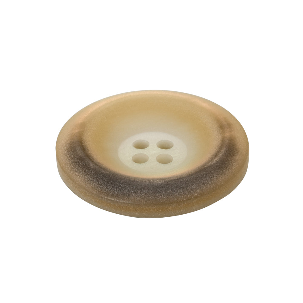 Rolled Rim 4-Hole Plastic Button - Beige and Taupe Iridescent - 40L/25.5mm - Joann Fabrics