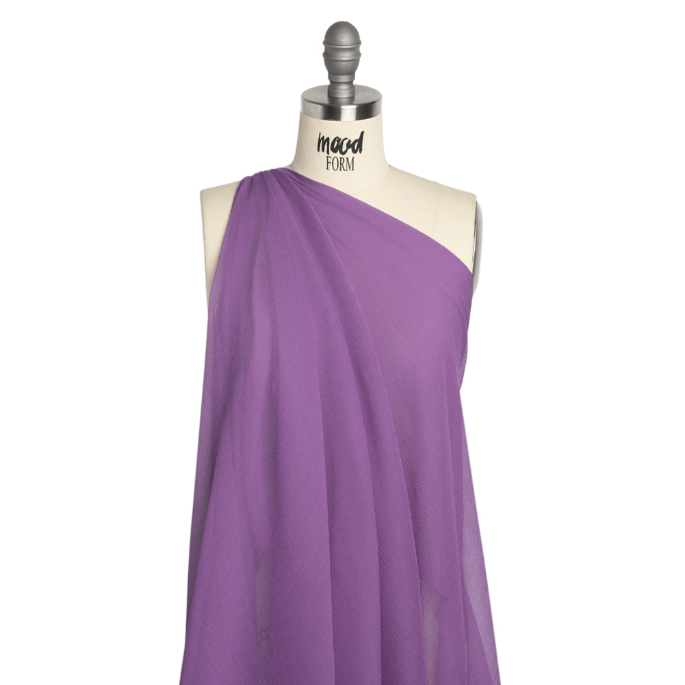 Crinkled Silk Chiffon - Bright Purple - Premium Collection - Joann Fabrics
