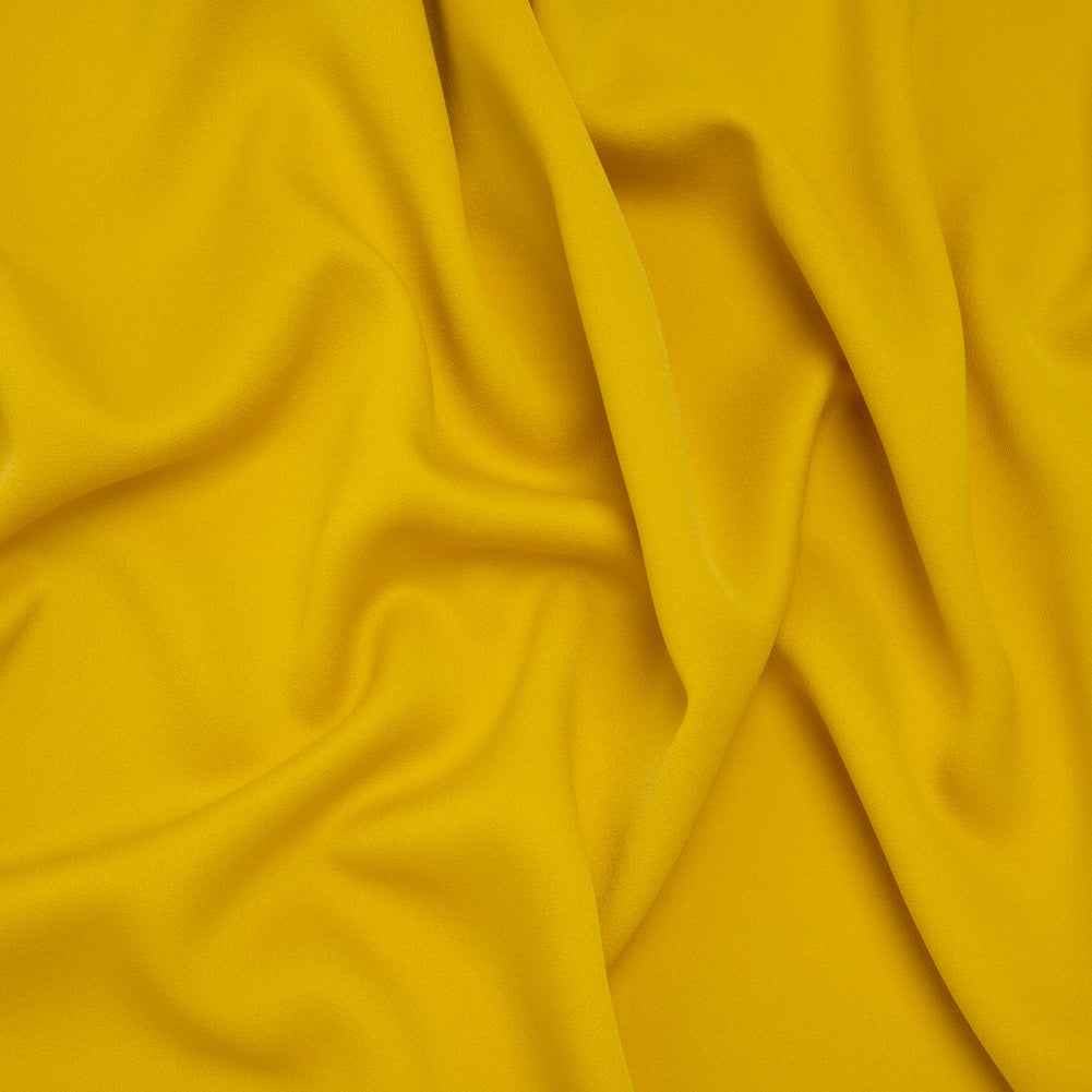 Satin Faced Polyester Crepe by Trina Turk - Crazy Daisy Yellow - Designer Deadstock - Joann Fabrics
