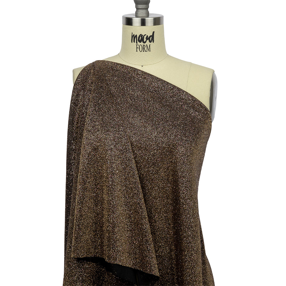 Nylon Knit with All-Over Glitter - Gold - Sun Streams Collection - Joann Fabrics
