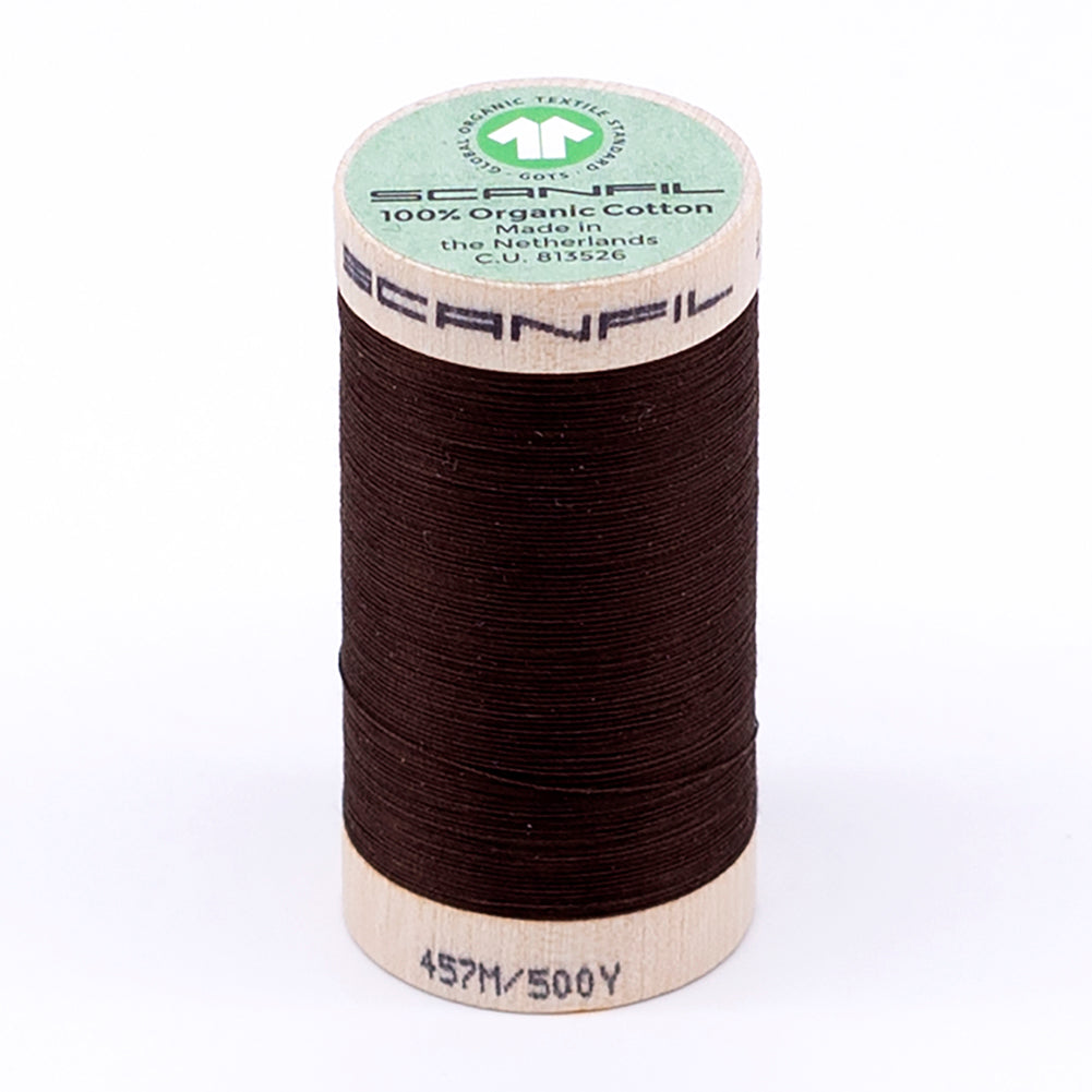 SCANFIL® 50wt Organic Pima Cotton Thread 500 yds - 4829 Cocoa Brown - Joann Fabrics