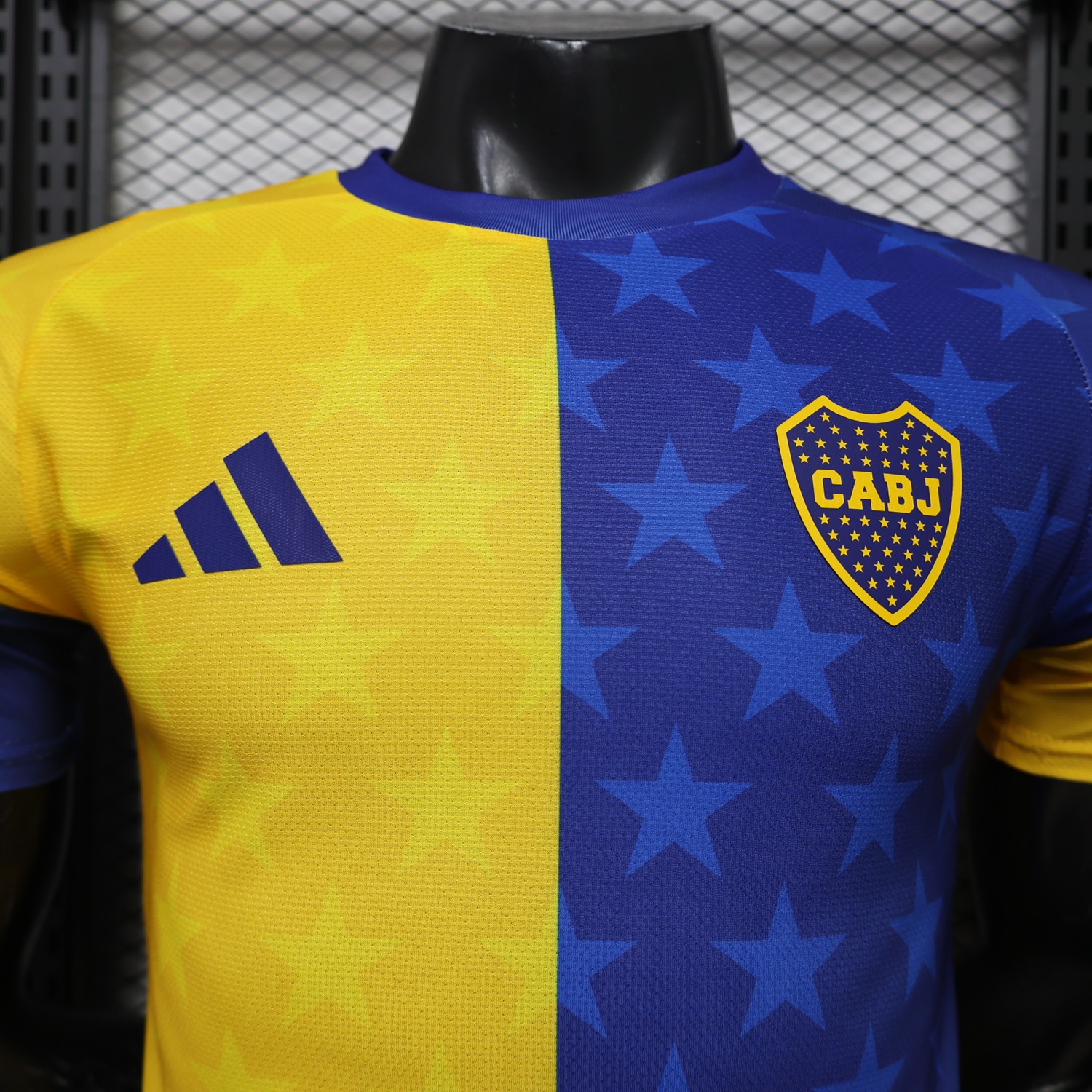 Boca Juniors 26-27 Yellow Blue Stars Special Jersey - Player Version - UnitedFutballJersey