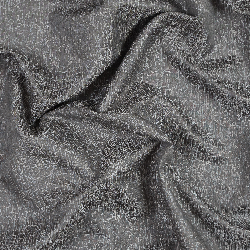Satin-Face Jacquard - Slate Crackle - British Imported - Joann Fabrics