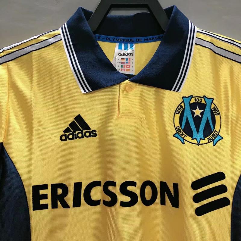 1998-1999 Retro Olympique de Marseille Third Away Football Jersey 1:1 Thai Quality